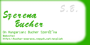 szerena bucher business card